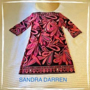Sandra Darren Dress Retro Size 14